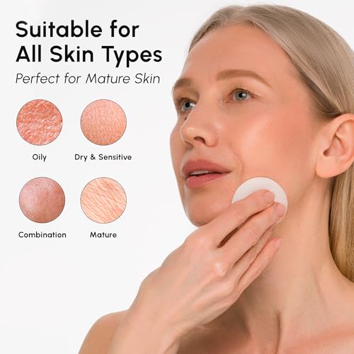 Image of MAREE Hyaluronic Acid Toner Pads - Hydrating Face Wipes for Women Cleansing - Zero Pore Toning Brightening Exfoliating Face Pads - Pore Reducer Facial Peels - Acne Treatment Device