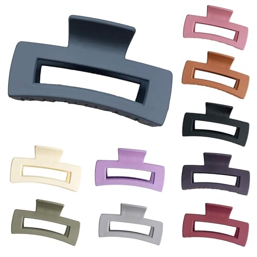 2Pcs Purple Hair Clip, Retro Hollow Women Fashion Strong Large Clips for Washing Face Ultra-light Styling Accessories, One Size miniatura 7