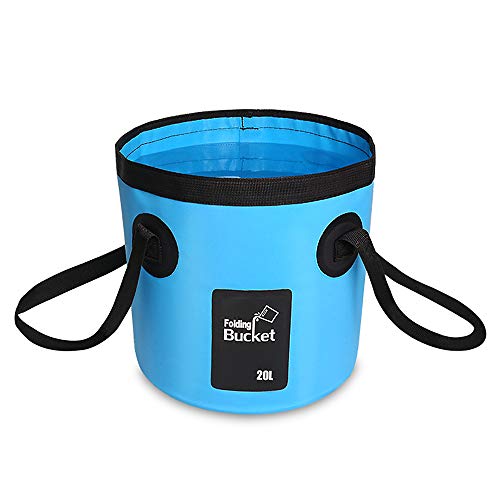 DECDEAL 12L / 20L Balde De Água À Prova D 'Água Ao Ar Livre Balde De Pesca Dobrável Recipiente De Á