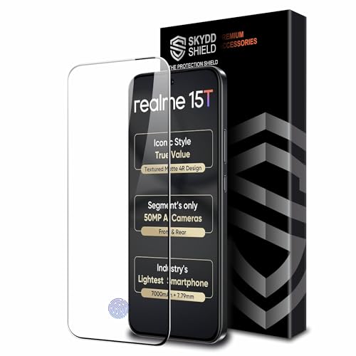Image of Military-Grade Gorilla Tempered Glass For Realme 15T, Oppo A6, Realme Narzo 90, Oppo F31 and F31 Pro (6.57 Inch) With Installation Kit | Edge to Edge Coverage | Black
