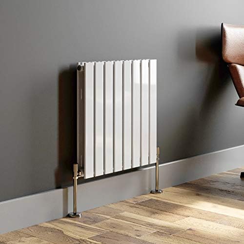 DuraTherm White Designer Radiator Flat Panel Horizontal Vertical Double Single Panel (Horizontal Single 600x604mm)