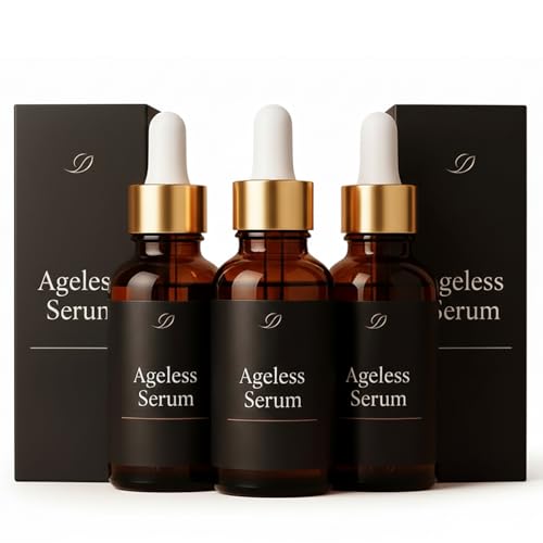 Ageless Sérum 30 ml, antiedad Essence, suero facial antiarrugas, serum reafirmante para mayor elasticidad y firmeza, sérum hidratante antiedad para pieles suaves y jóvenes (3 unidades)