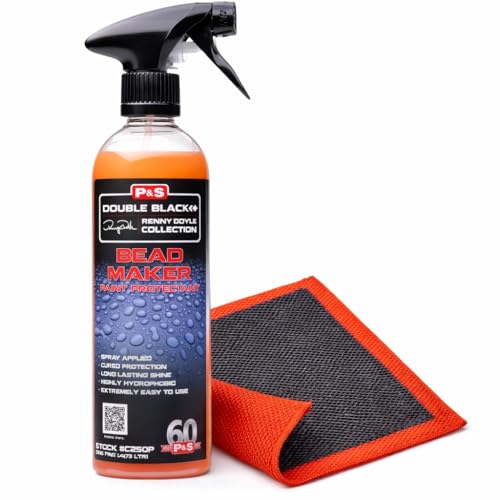 P&S Bead Maker Paint Protectant (1 Pint) + Clay Decontamination Towel Kit – Hydrophobic Sealant & Paint Prep Bundle for Gloss & Smooth Finish