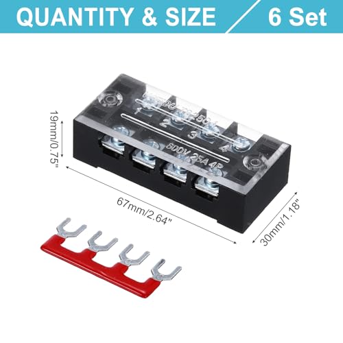 Borniers à double rangée 600V 25A isolés pour éviter les courts-circuits - 2