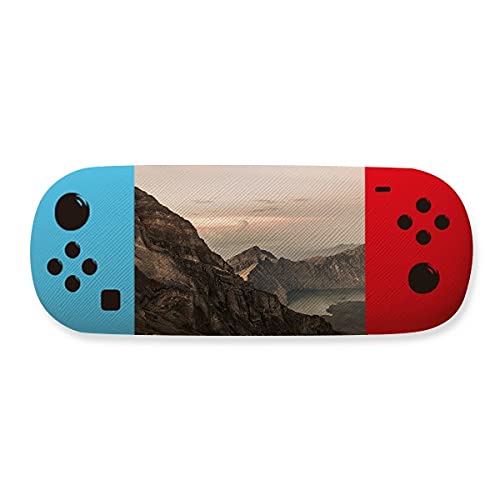 Étui de rangement pour lunettes motif montagnes et nuages design créatif