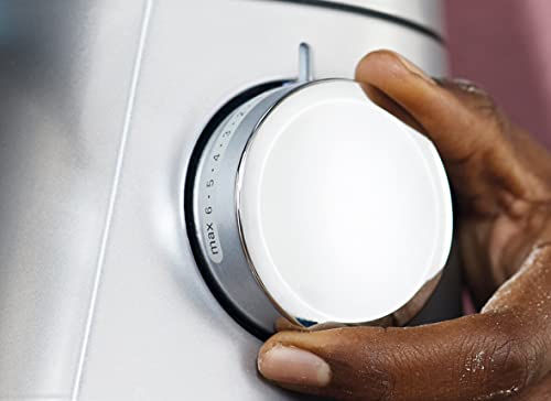 Kenwood Titanium Chef Baker Silver KVC85.004SI, Impastatrice Planetaria, Bilancia Integrata & KAH359GL Accessorio Frullatore per impastatrici planetarie, in vetro Thermoresist - Immagine 3