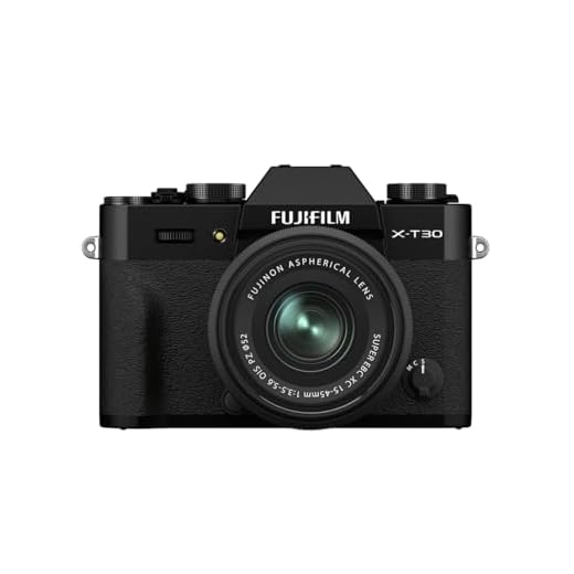 Fujifilm X-T30 II 26.1MP APS-C X-Trans Sensor|Retro Style mirrorless Camera|4k vlogging|High Speed Recording FHD 240fps|Advance AF with 15-45mm Optical Zoom Lens f/3.5-5.6 for Street/Lifestyle -Black