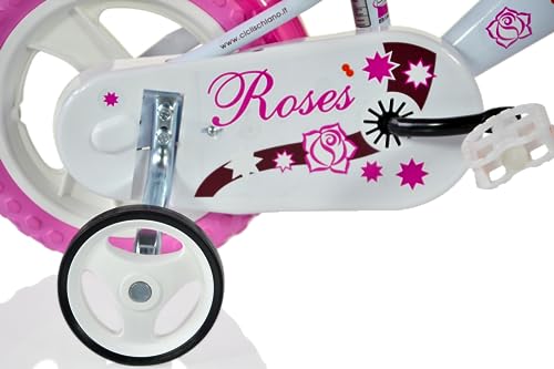 Sch Roses, Bicicletta Bambina, Bianca, 12 - 6