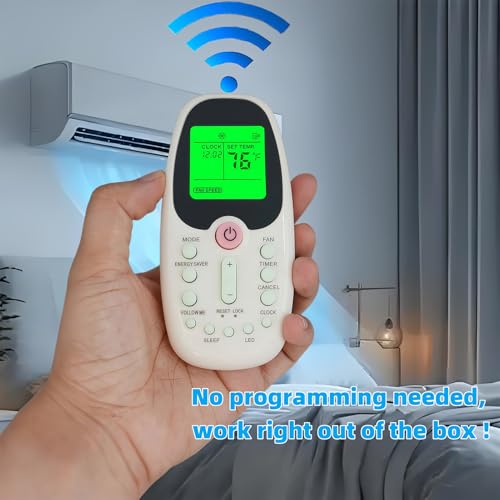 Télécommande climatiseur Midea R09B rétroéclairée pour remplacer votre boîtier perdu