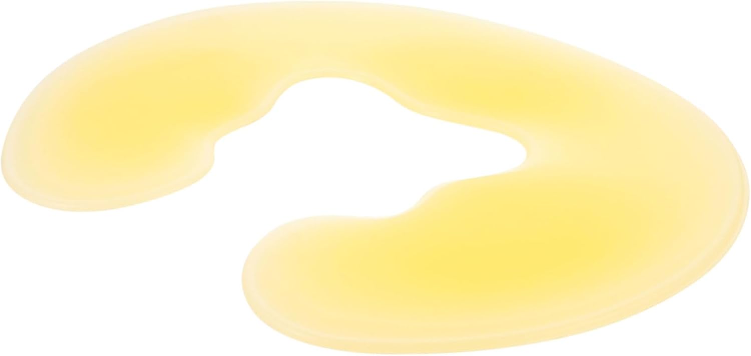 Ipetboom Spa Face Down Silicone Pillow U-Shaped Cushion for Neck and Head Support Washable and Reusable Gel Pad for Salon Use Comfortable and Durable Design Nude Color