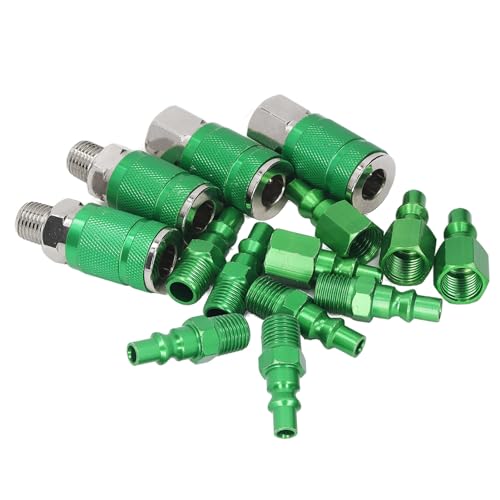 Conectores de aire comprimido NPT 1/4 kit de 14 piezas AUNMAS para herramientas de talleres 5