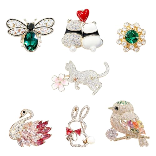 Image of Crystal Rhinestone Butterfly brooches Vintage Bowknot Pearl Lapel Pins