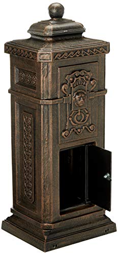 Oakland Living Kensington Decorative Mail Box, Antique Bronze - Thumbnail 3