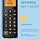 ALCATEL E260 - Schnurloses DECT-Telefon - Kompaktes Design - Großes hintergrundbeleuchtetes Display - Freisprechfunktion - Funktion zur Sperrung unerwünschter Anrufe - Schwarz