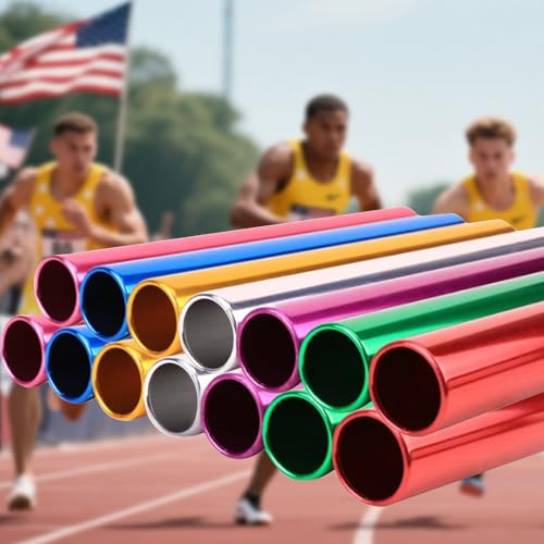 LMJUEJIN Custom Track Baton, Personalized Aluminum Relay Batons with Engraved Name & Logo for Running Race Team, Suitable for Outdoor Sports Practice Athlete School Teaching - Thumbnail 6