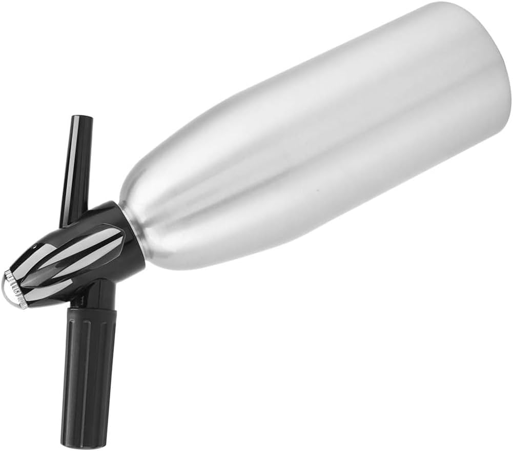 Soda Water Bottle 1L Portable Soda Syphon Bottle Soda Maker with Pressure Regulator for DIY Mojitos Cocktails Juices