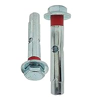 DOJA Industrial | Schwerlastanker Dehnschraube M10-14mm | PACK 12 | Ankerschraube für Beton Schwerlast | Ankerbolzen Betonanker Duebel | Bolzenanker für DIY Fassaden Schwerlastduebel Ziegel Anker