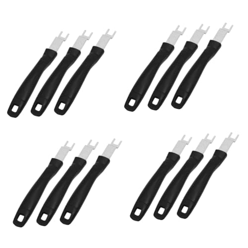 Mipcase 4 Set Griglia Kit BBQ Utensili Barbecue Spiedo Verticale Accessori per La Piastra Filo Sollevatore per Piastra Pinza per Piastra Plastica 3 Pezzi*4