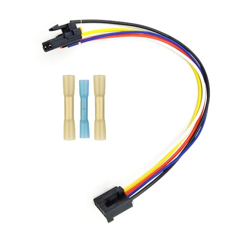 Image of DSkoiph 3 Pins 645-512, 89018778, 89019351, 1581773, Pigtail A /C Blower Motor Resistor Connector Harness 8e5h-19e624-a Blower Motor Plug Cable Compatible with GMC Sierra Chevy Tahoe Silverado Buick