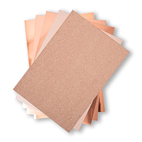 Rose Gold Surfacez yüzeyler için zengin kart stoğu, 8x11,5 inç, 50'li paket