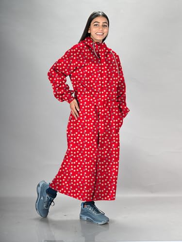 Image of LUX VENUS Printed Over coat Rainwear for Women