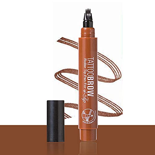 Eyebrow Tattoo Pen, Waterproof brow Pencil, Microblading Brow Pen, Natural Looking, Long Lasting (2# Red Brown)