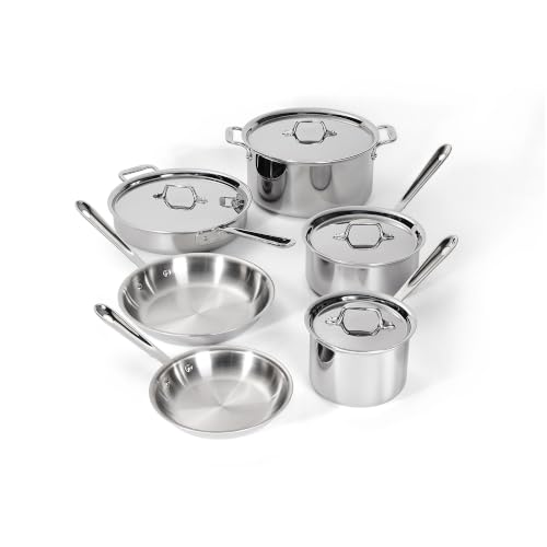 Image of All-Clad D3® Stainless Steel Cookware Set, 10-Piece, Made in the USA
