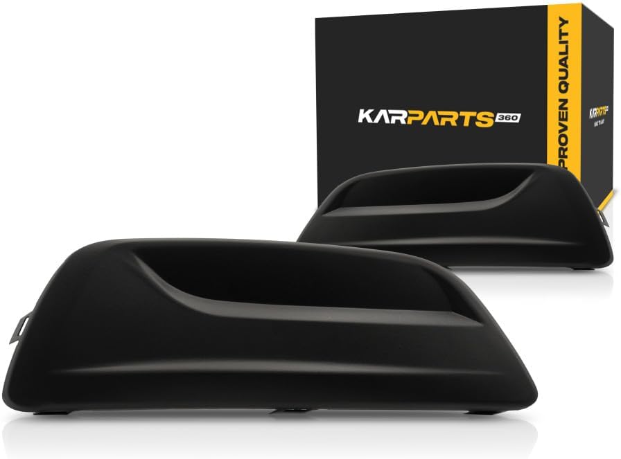 KarParts360 For Chevy Malibu Fog Light Cover 2013 2014 2015 Driver and Passenger Side Pair/Set | Primed | GM1038141 + GM1039141 | 20768848 + 20768847