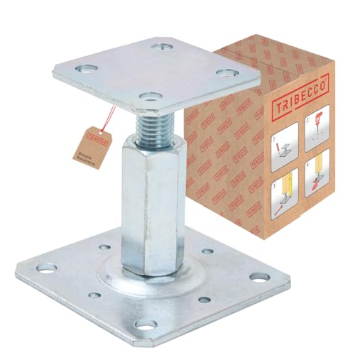 Set 8 Basi Regolabili Per Pali In Legno - Supporto Per 1.5x1.5, 2x2, 2x4, 4x4, Per Gazebo, Ringhiere, Fai Da Te