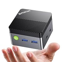 GMKtec G5S Mini PC, 3 Years Support, Intel N5095 Outperforms N5030/J3355, Mini Desktop Computer with 8GB LPDDR4 128GB M.2 SSD, Dual HDMI 4K@60Hz, USB 3.2 x3, WiFi 6, BT 5.2, SD Slot – Ansicht 1