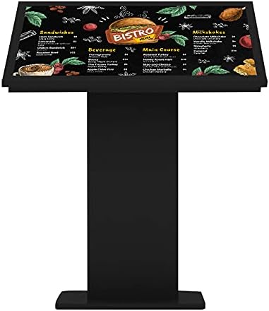 Digitos Digital Signage Display with CMS Software Horizontal Kiosk Size 32 Inch (Black)