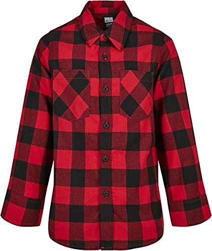 Boys Checked Flanell Shirt Camicia 158 cm-164 cm Bambini e Ragazzi nero