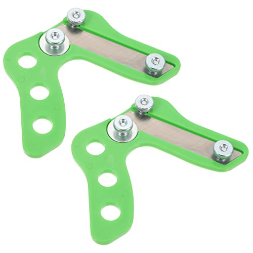 Homoyoyo 2pcs Manual Trimmer Rig Pole Woodworking Edge Trimmer Edge Banding Chisel Plane Cordless Jig Planes Drill Track Saw Clamp Clamps Tool Orbital Kit Monitor Arc Plastic Light Green