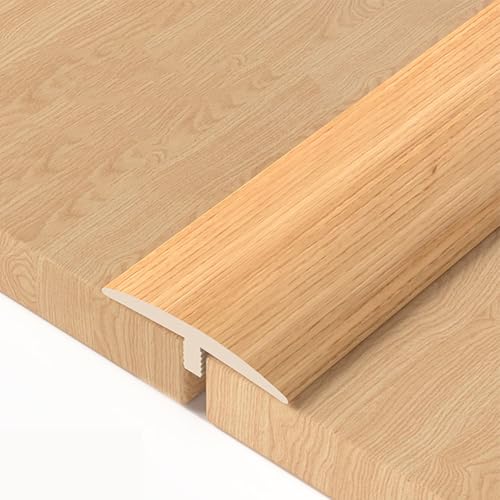 Pavimenti Laminato A T PVC Striscia Di Transizione, Per Piastrelle/vinile E Moquette, Profili Autoadesivi In ​​gomma, Finitura Effetto Legno(Wood)
