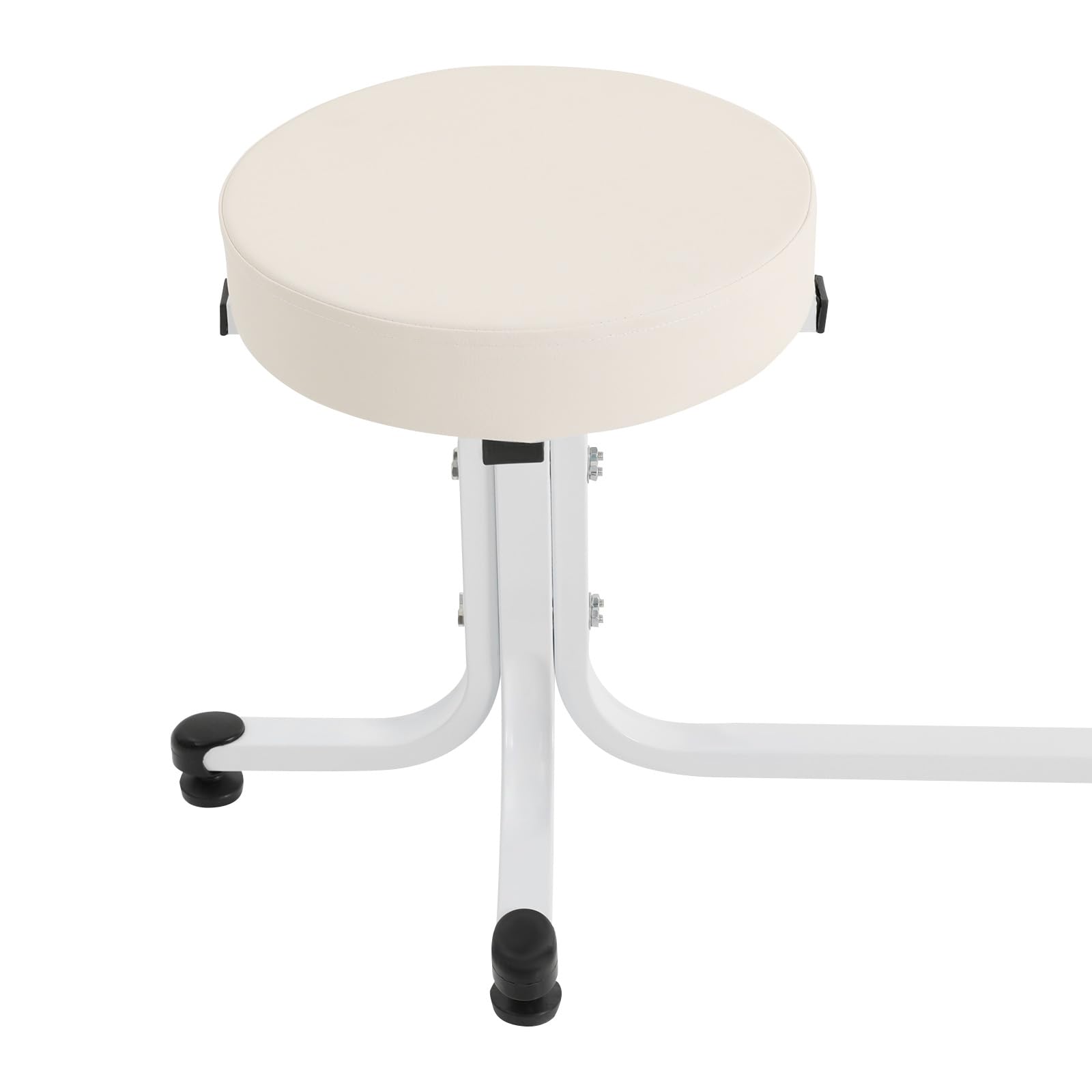 Sgabello per pedicure, poggiapiedi, poggiapiedi, poggiapiedi con poggiapiedi, poggiapiedi, poggiapiedi ad alta stabilità (bianco)