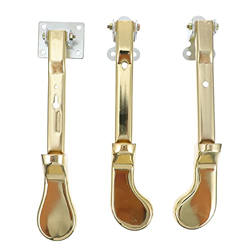 BESTonZON Replacement Upright Piano Pedals Imitation Gold Finish for Piano Supplies