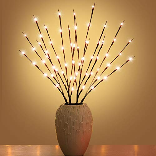 Led Branch Light Battery Operated Lighted Branches Vase Filler Willow Twig Lighted Branch 30 Inch...