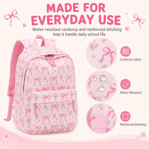 Image of BTOOP School Backpack for Teens Large Cute Bookbag Lightweight 15.6 inch Laptop Bag for Girls Women Casual High School College