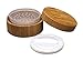 1Pcs 30ml 1oz Empty Refillable Portable Bamboo DIY Make Up Loose Powder Puff Bottle Jar Container Case With Puff Sifter Foundation Cosmetic Box Baby Kit Case