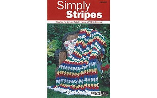 Leisure Arts Crochet Simply Stripes Crochet Book