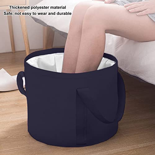 Tina plegable para pies portátil con asa y bolsa miniatura 3