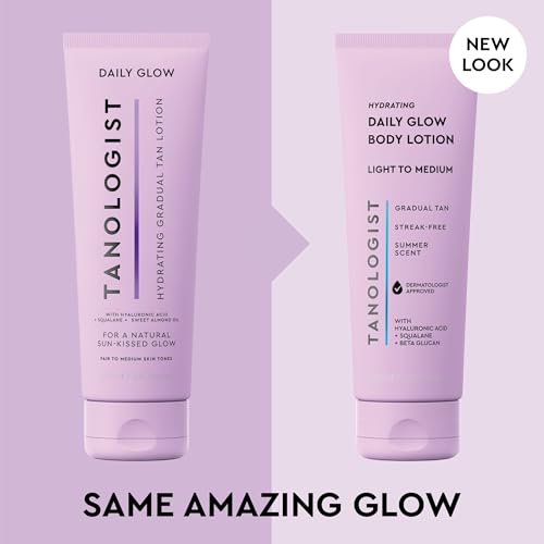 Tanologist Hydrating Daily Glow Body Lotion, Light/Medium, 250 ml – Ansicht 2