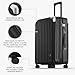 LEVEL8 Large Suitcase 28 Inch 4 Wheels Hand Luggage Case 104L ABS+PC Hardshell Spinner Travel Trolley with TSA, Black