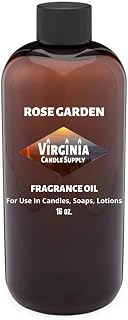 Rose Garden Fragrance Oil (16 oz Bottle) for Candle Making, Soap Making, Tart Making, Room Sprays, Lotions, Car Fresheners, Slime, Bath Bombs, Warmers……