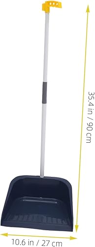 Miniatura 5 de Lurrose Juego de escoba y recogedor con recogedor, escoba mejorada, escoba de mango largo, escoba de pie para limpieza del piso del hogar, cocina,