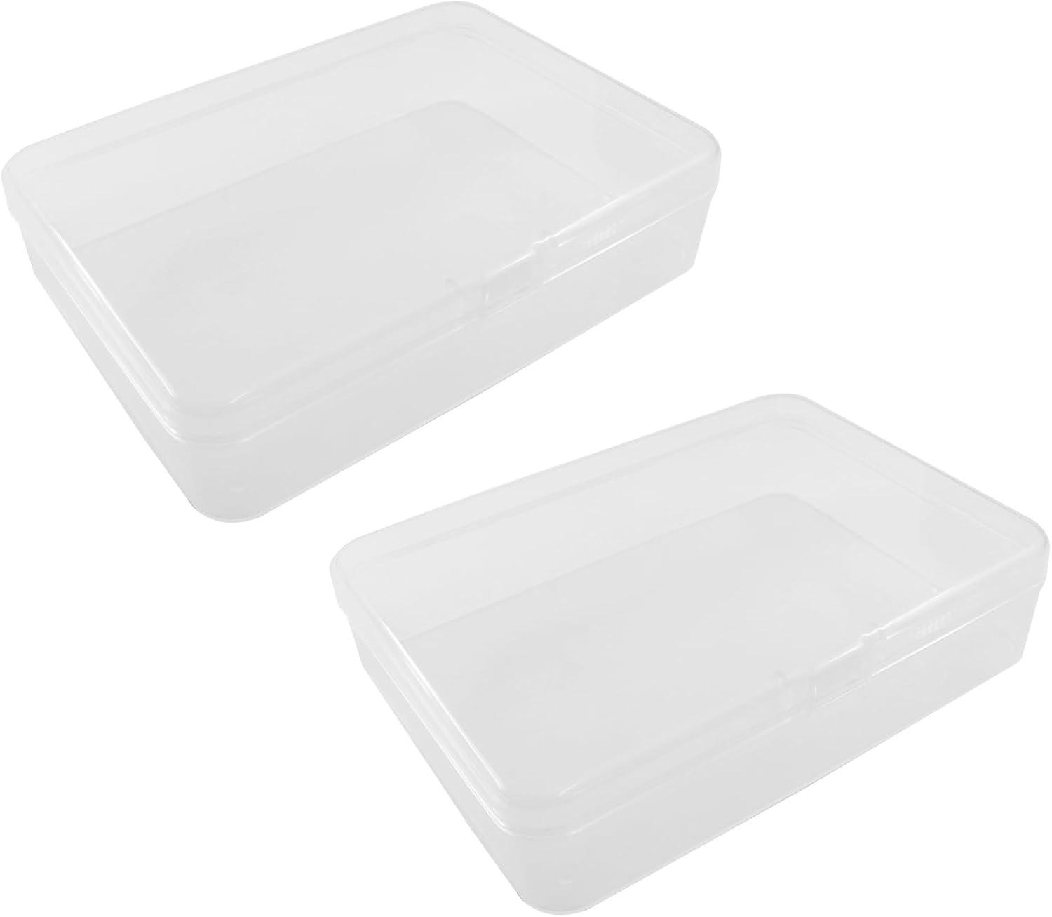 Small Plastic Case Clear, 4 Pack, 4.45 x 3.27 x 1.06 Inch image 2
