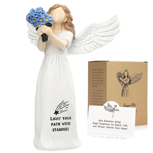 JoyusVie Gifts for Women, Angel Figurines 5.31" Forget Me Not
