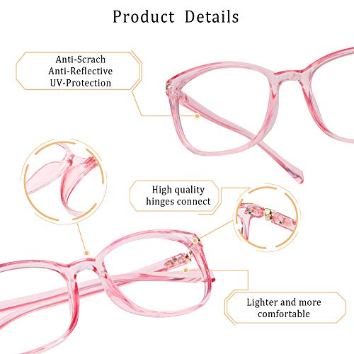 Image of LifeArt Blue Light Blocking Glasses, Anti Eyestrain, Computer Reading Glasses,TV Glasses for Men and Women