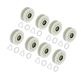 (BL) New 279640 Upgraded Dryer Idler Pulley Ball Bearings Version For 279640 3388672 (8PC) 279640VP, 2958, 697692, AP3094197, W10468057