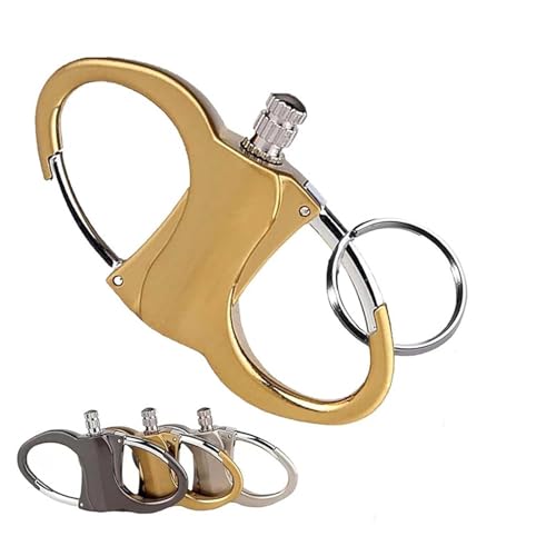 Accendino portachiavi, accendino a fiammifero permanente illimitato con portachiavi, portachiavi in ​​metallo con bastoncino impermeabile illimitato, set di accenditori di emergenza for la sopravviven